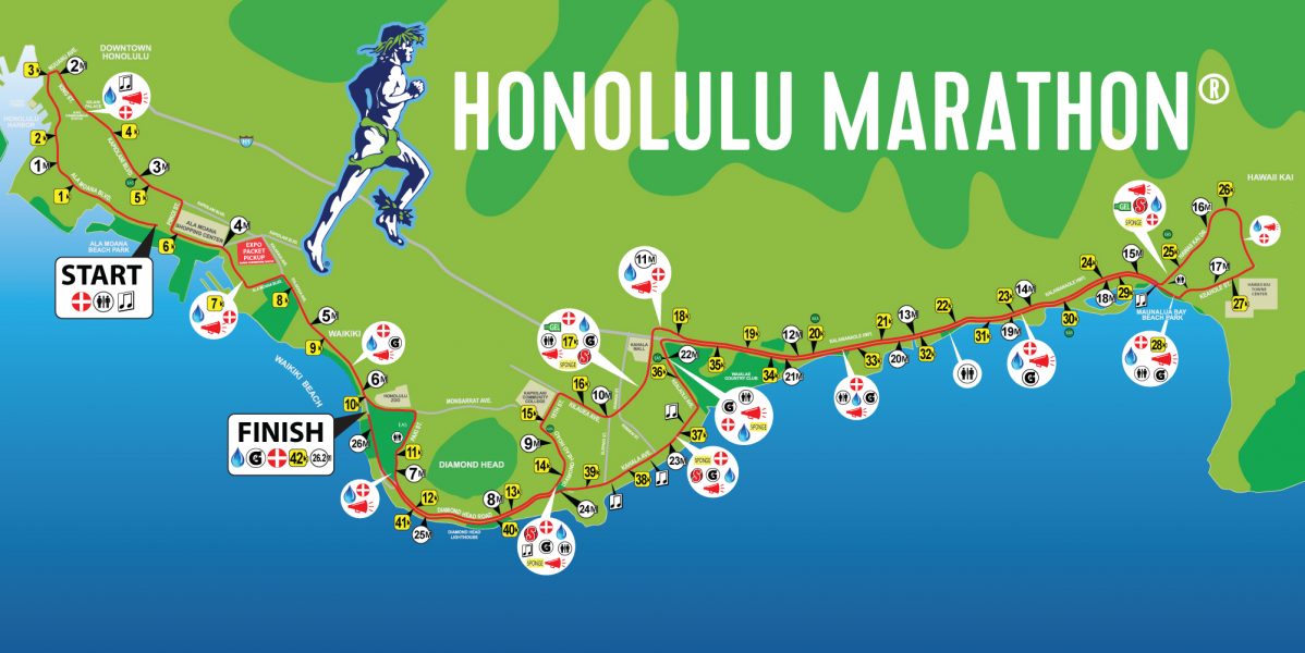 Honolulu Marathon Honolulu, Hawaii 12/8/2024 My BEST Runs