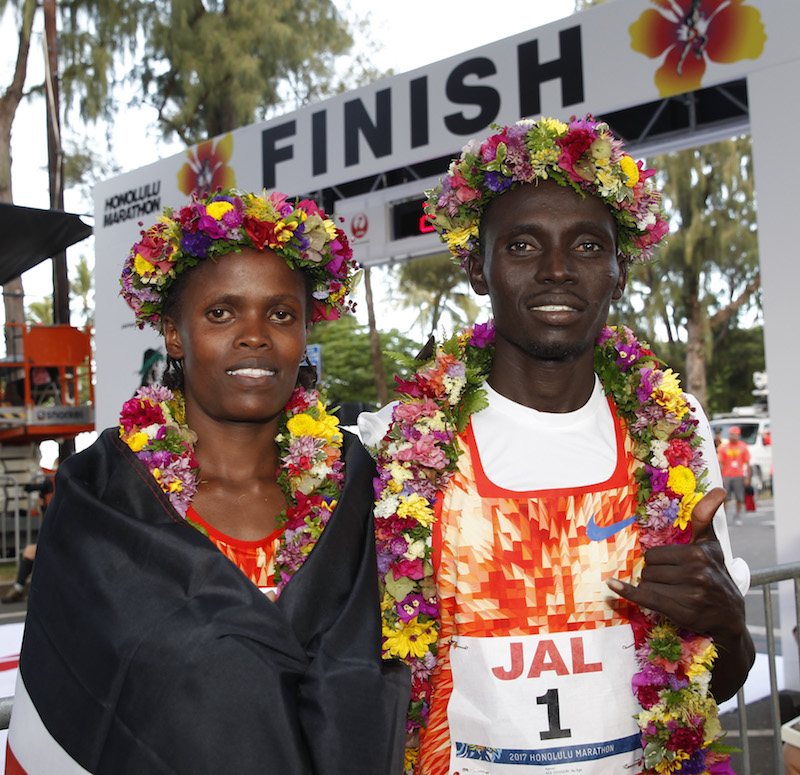 Image for COURSE RECORDS SMASHED AT HONOLULU MARATHON