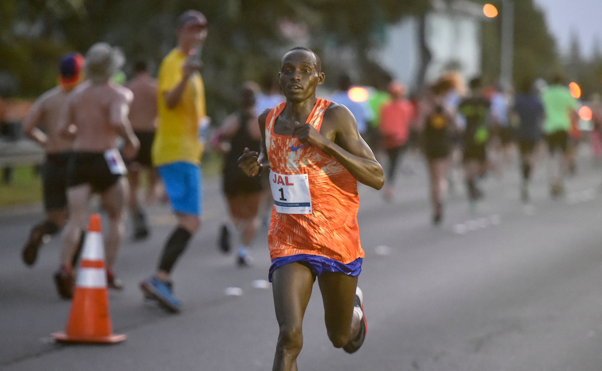 Honolulu Marathon Sunday, Dec. 10, 2017, at Waikiki in Honolulu.